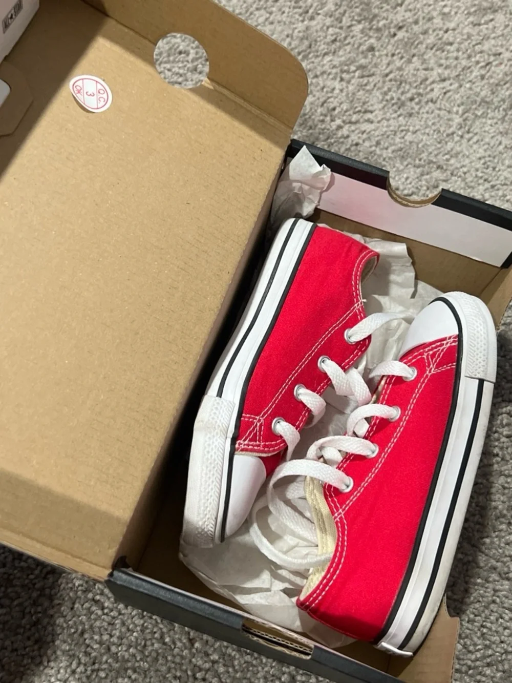 Kids Red Converse - Low